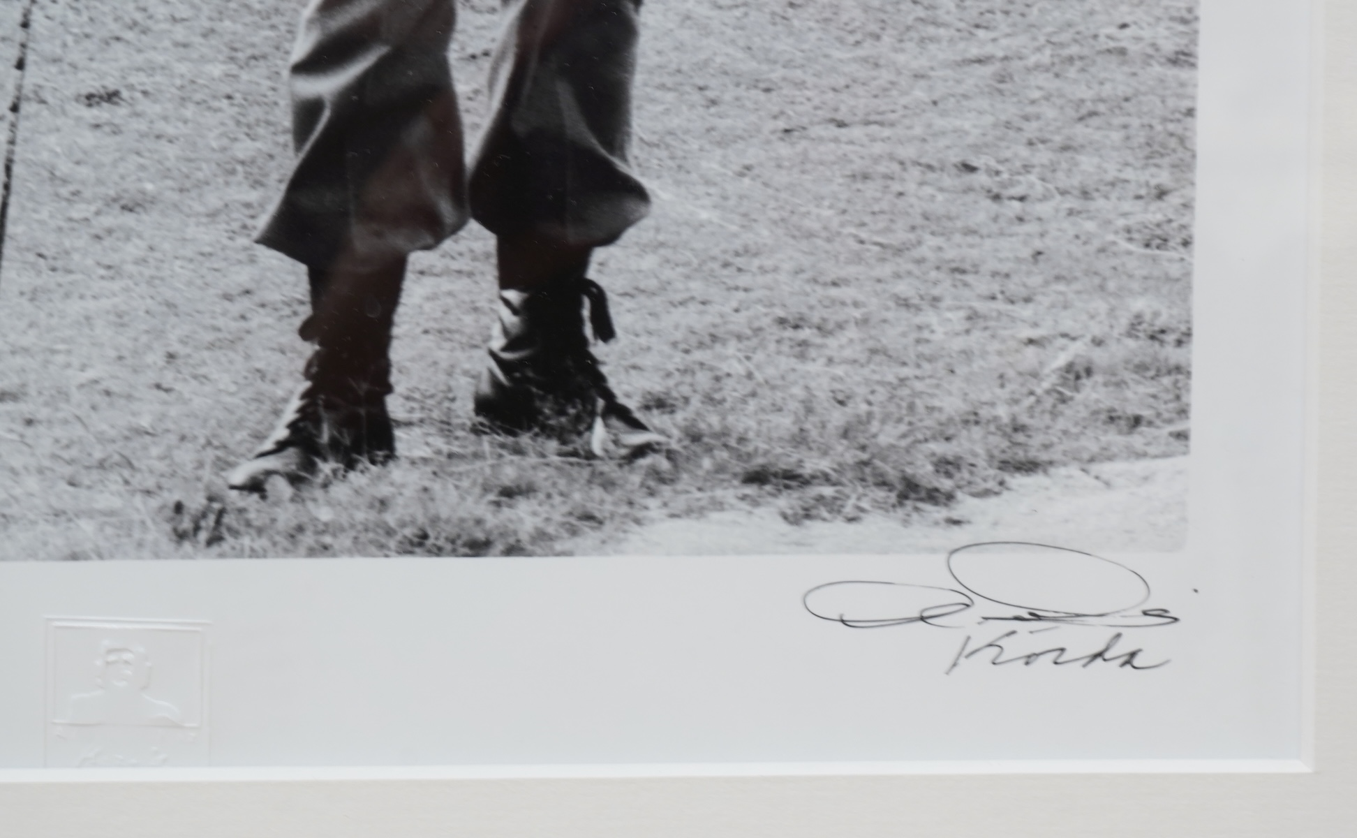 After Alberto Korda (1928-2001), ‘Che Guevara Golfing’, stamped, facsimile signature, gelatin silver print, 39 x 26cm
